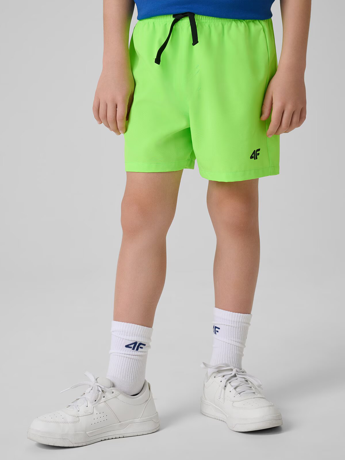 4F Pantaloni scurți de plajă boardshort băieți - verzi 122/128 (6-8 ani)