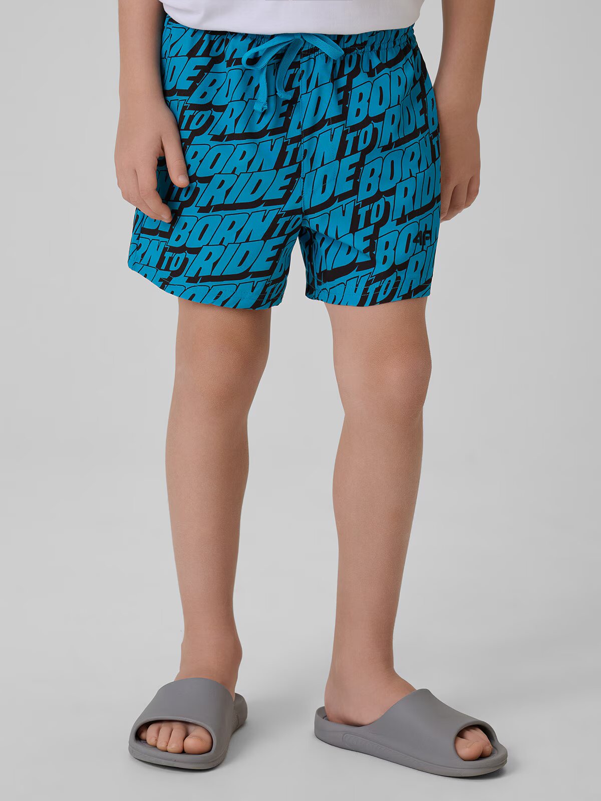 4F Pantaloni scurți de plajă boardshort pentru băieți - 122/128 (6-8 ani)