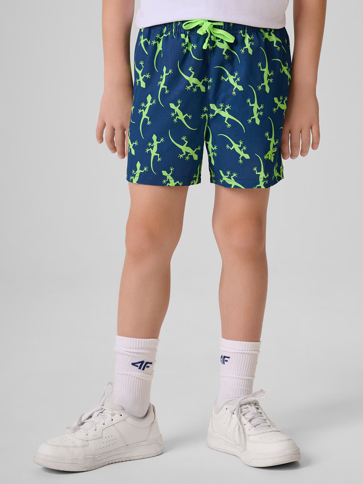 4F Pantaloni scurți de plajă boardshort pentru băieți - 122/128 (6-8 ani)
