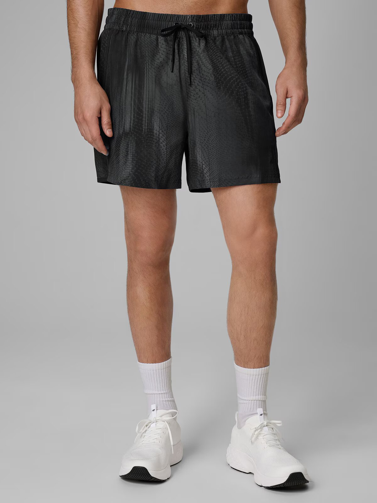 4F Pantaloni scurți de plajă boardshort pentru bărbați - negri S