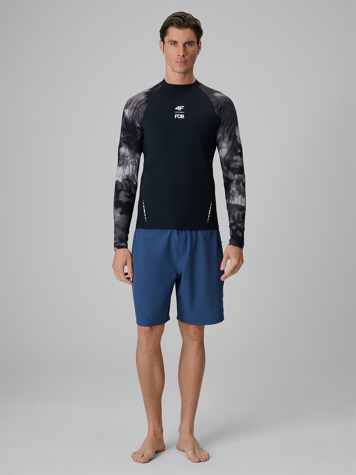 4F Pantaloni scurți de plajă tip boardshorts cu protecție UPF50+ pentru bărbați - XL