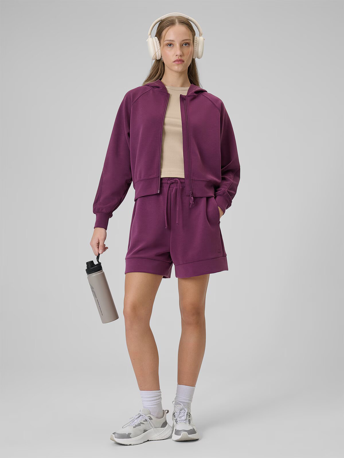 4F Pantaloni scurți de trening cu modal pentru femei - S