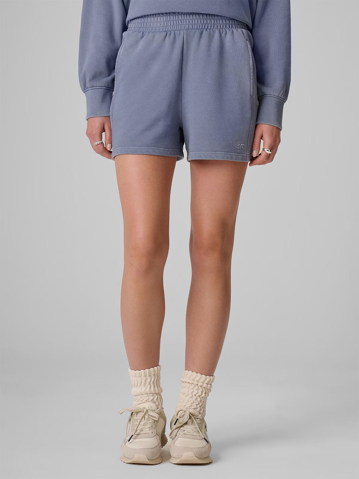 4F Pantaloni scurți de trening pentru femei - denim M