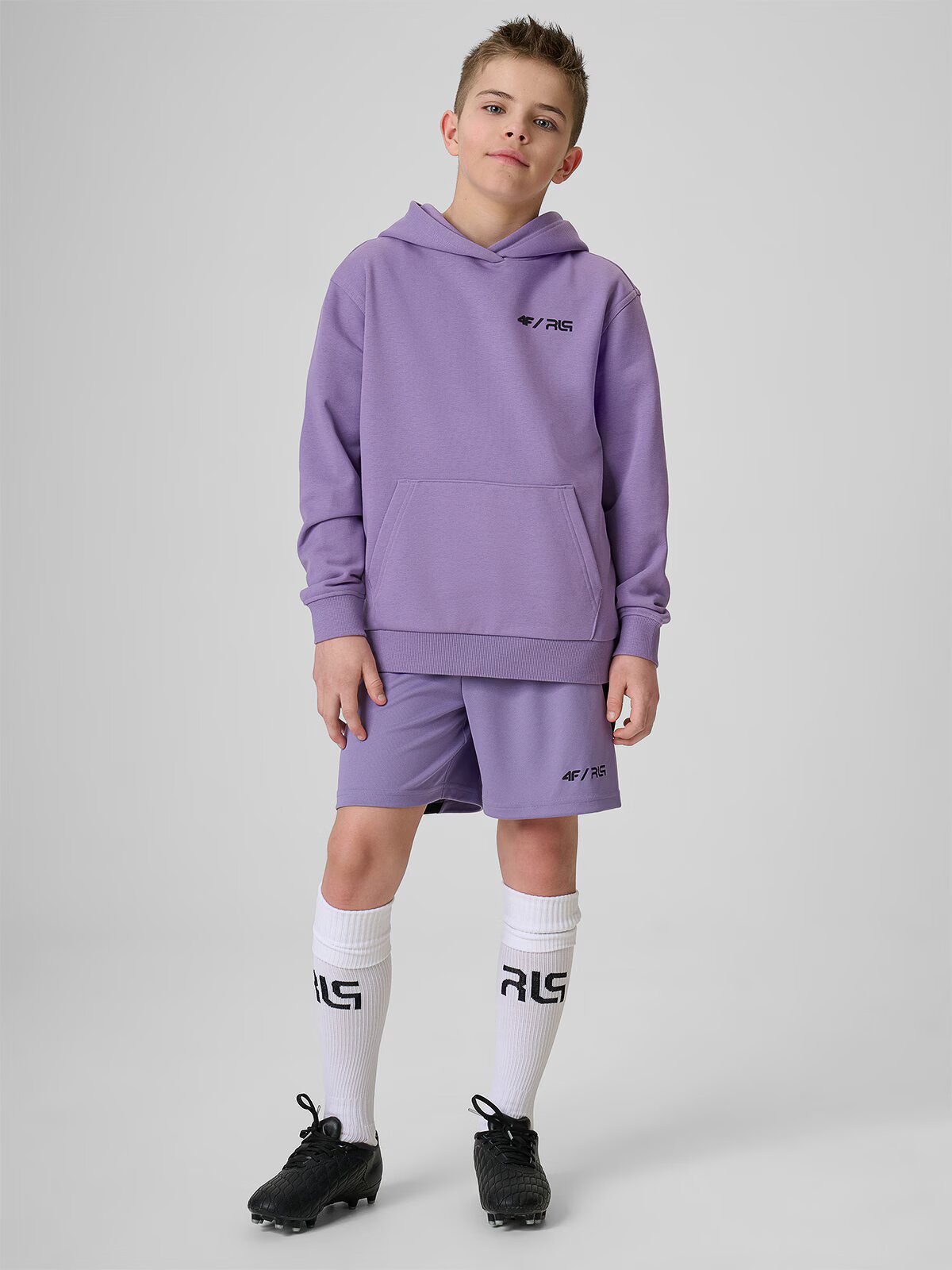 4F Pantaloni scurți sport cu uscare rapidă pentru copii JUNIOR x Robert Lewandowski - 134/140 (8-10 ani)