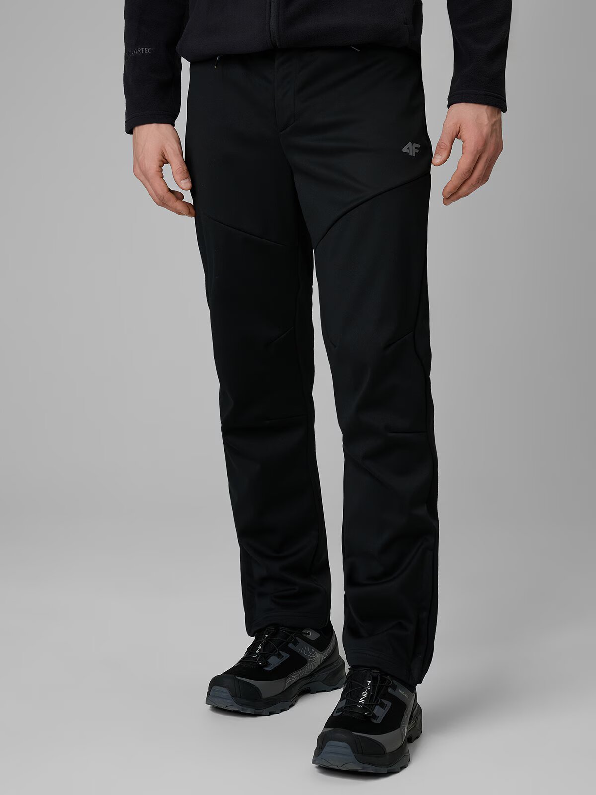 4F Pantaloni softshell membrană 5000 pentru bărbați - negri XL