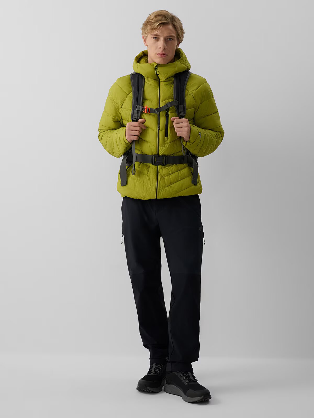 4F Pantaloni trekking cu uscare rapidă pentru bărbați - negri L