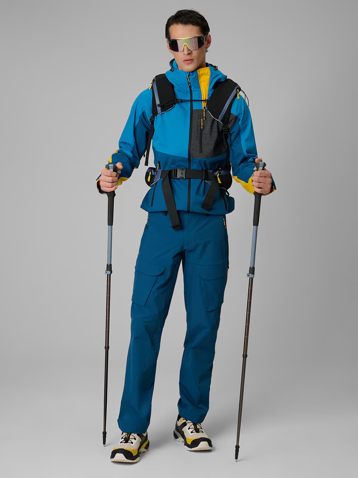 4F Pantaloni trekking cu uscare rapidă pentru bărbați - 3XL