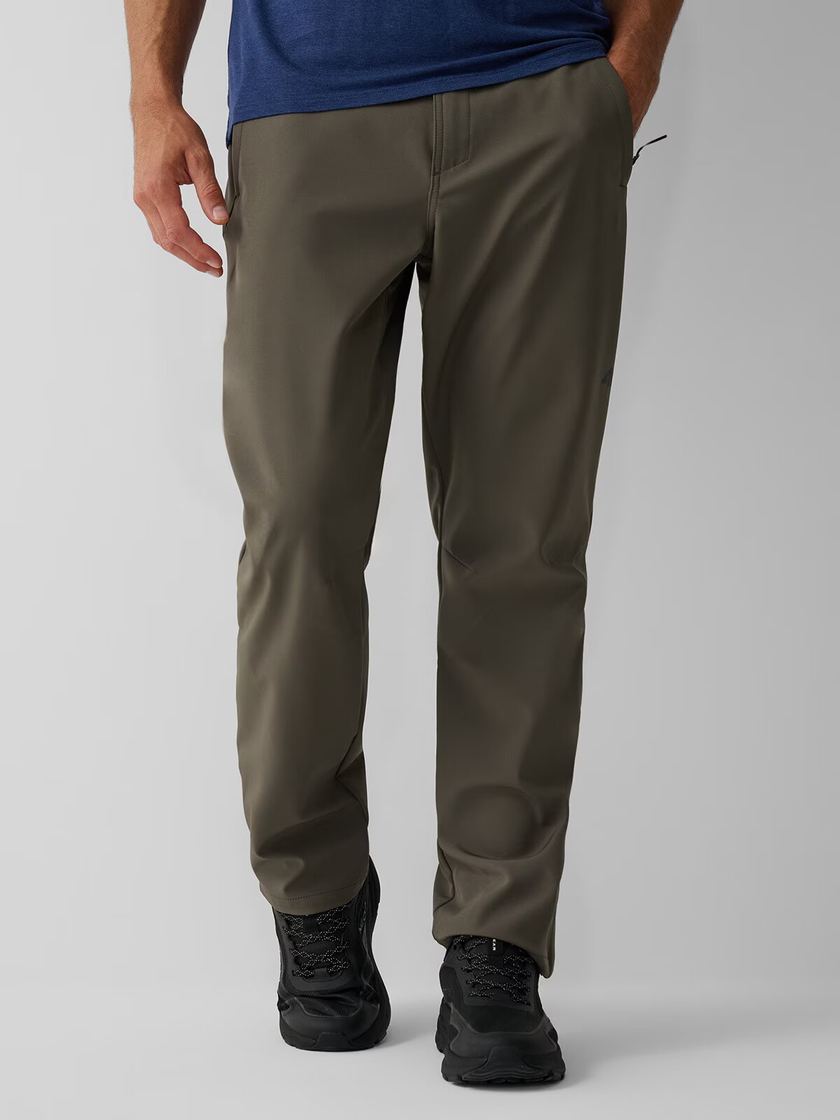 4F Pantaloni trekking membrană 5000 pentru bărbați - khaki L