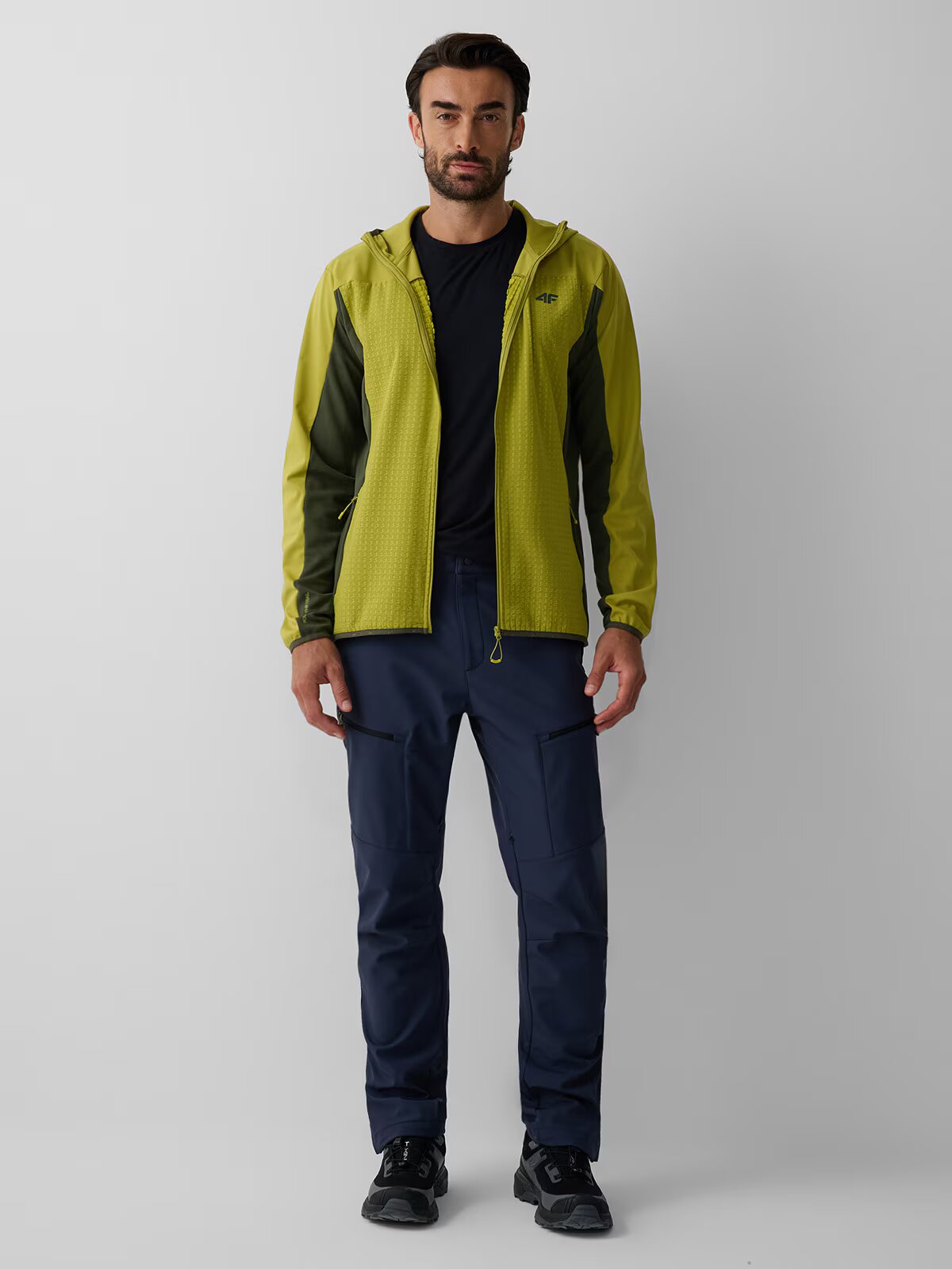 4F Pantaloni trekking softshell membrană 10000 pentru bărbați - M