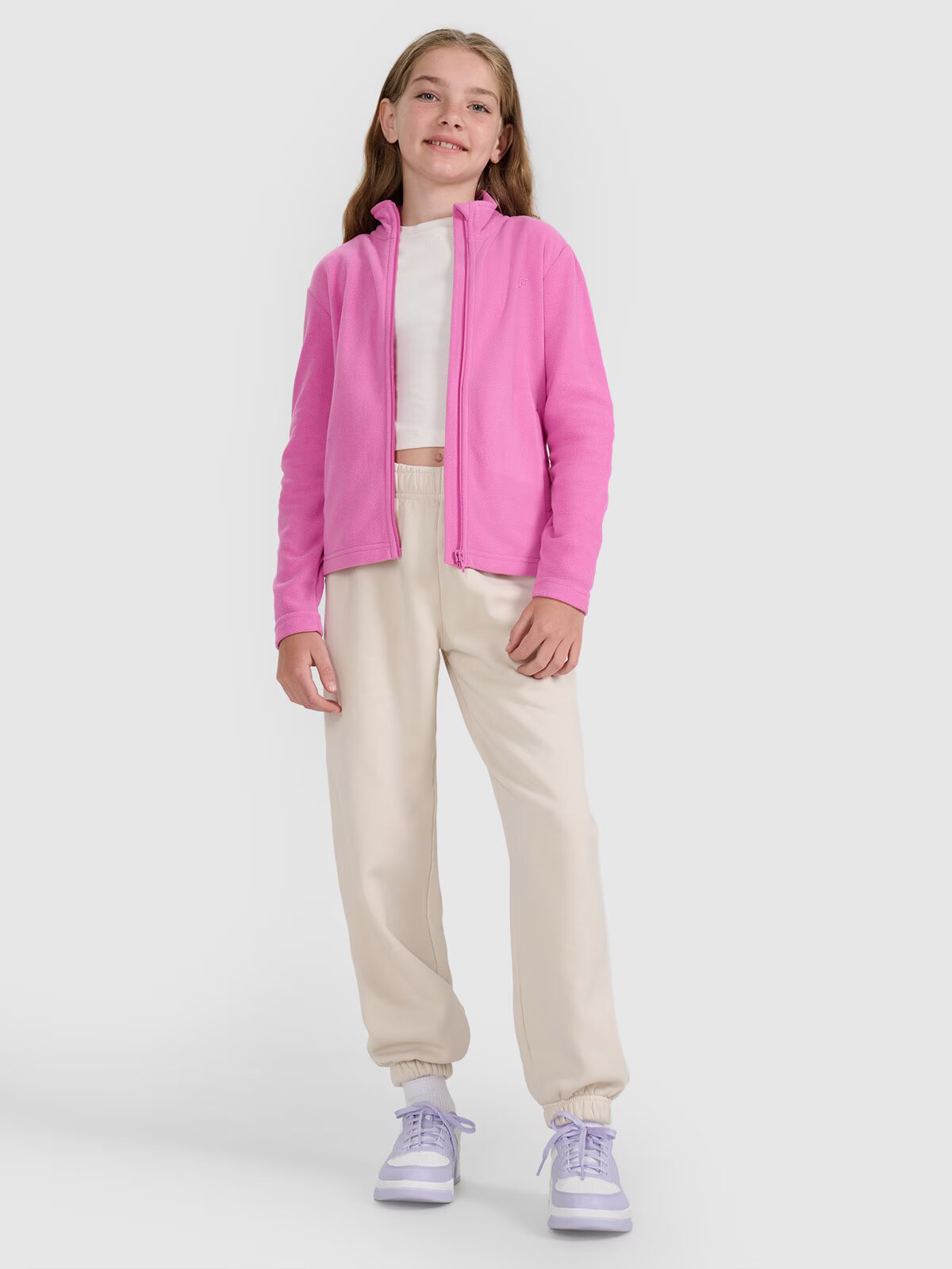 4F Polar cu guler slim pentru fete - 158