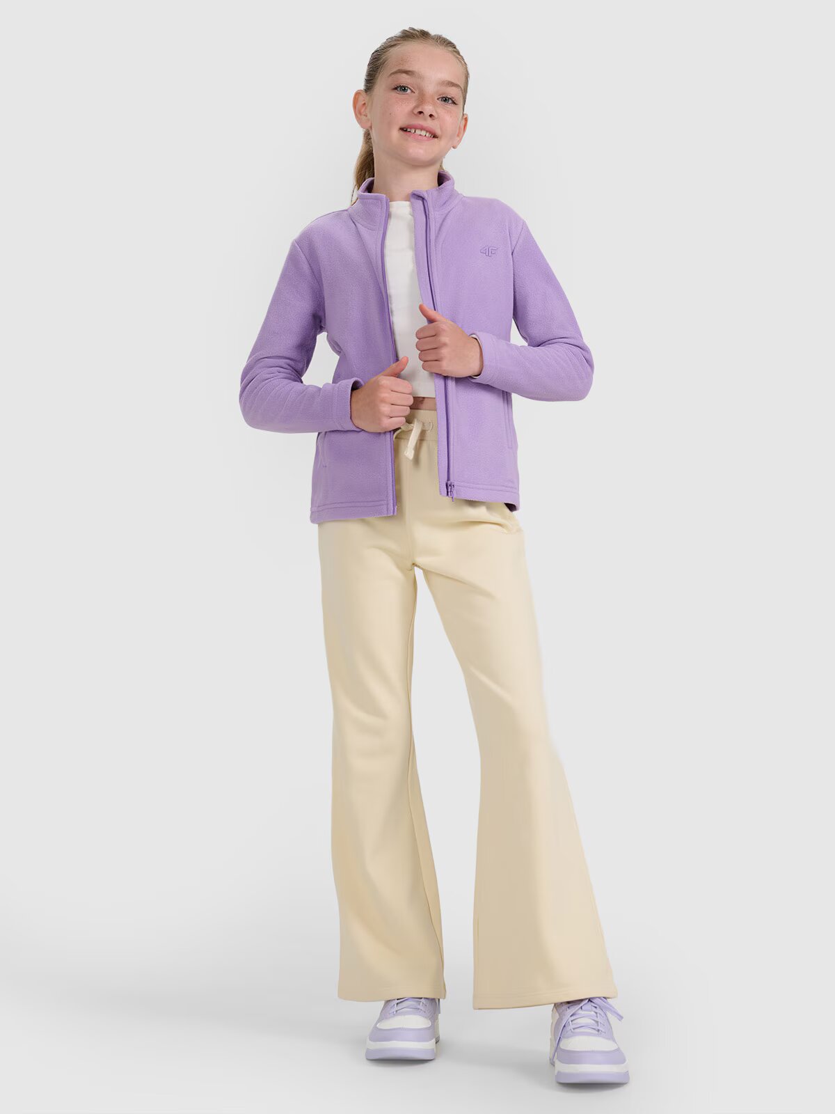 4F Polar cu guler slim pentru fete - 158