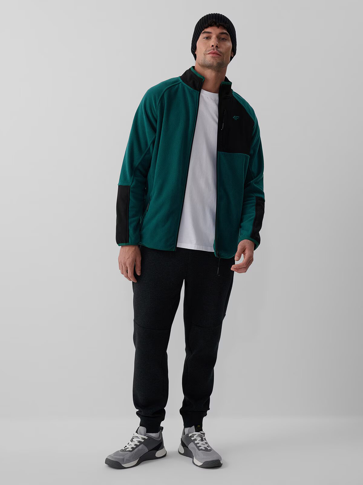4F Polar regular cu guler pentru bărbați - 3XL