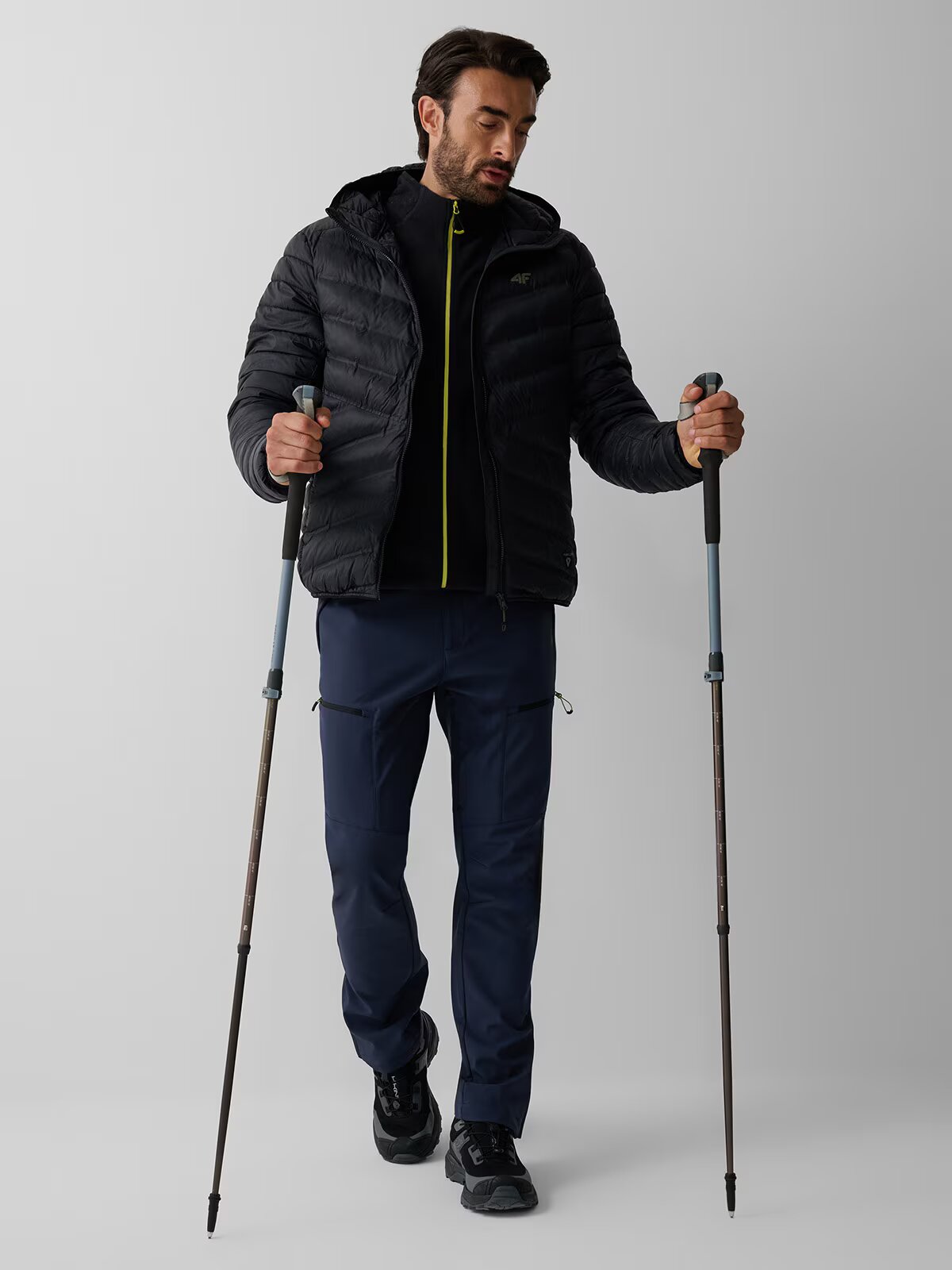 4F Polar regular cu guler Polartec pentru bărbați - L