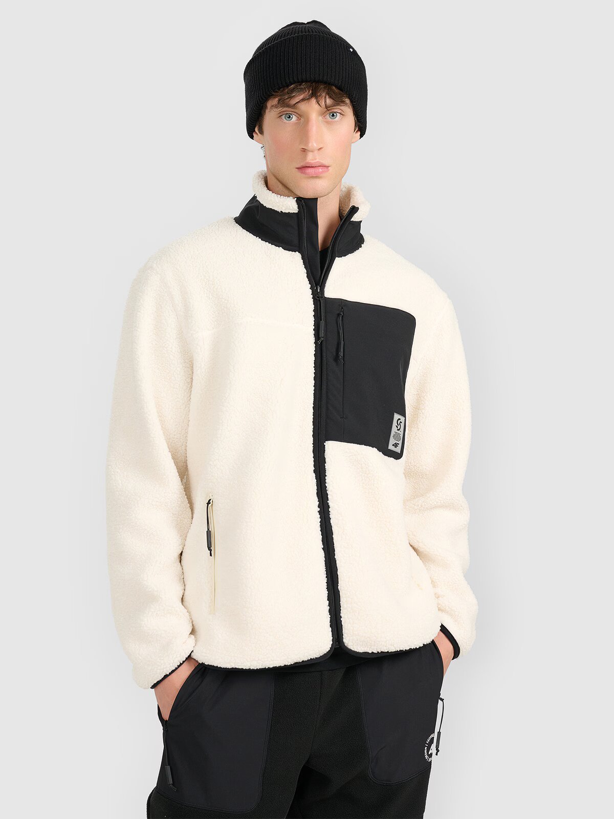 4F Polar sherpa regular cu guler pentru bărbați - XL