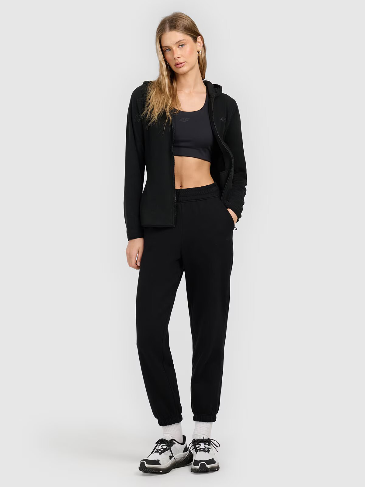 4F Polar slim cu glugă pentru femei - XS