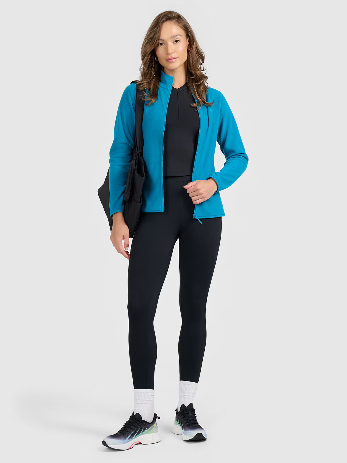 4F Polar slim cu guler pentru femei - XXL