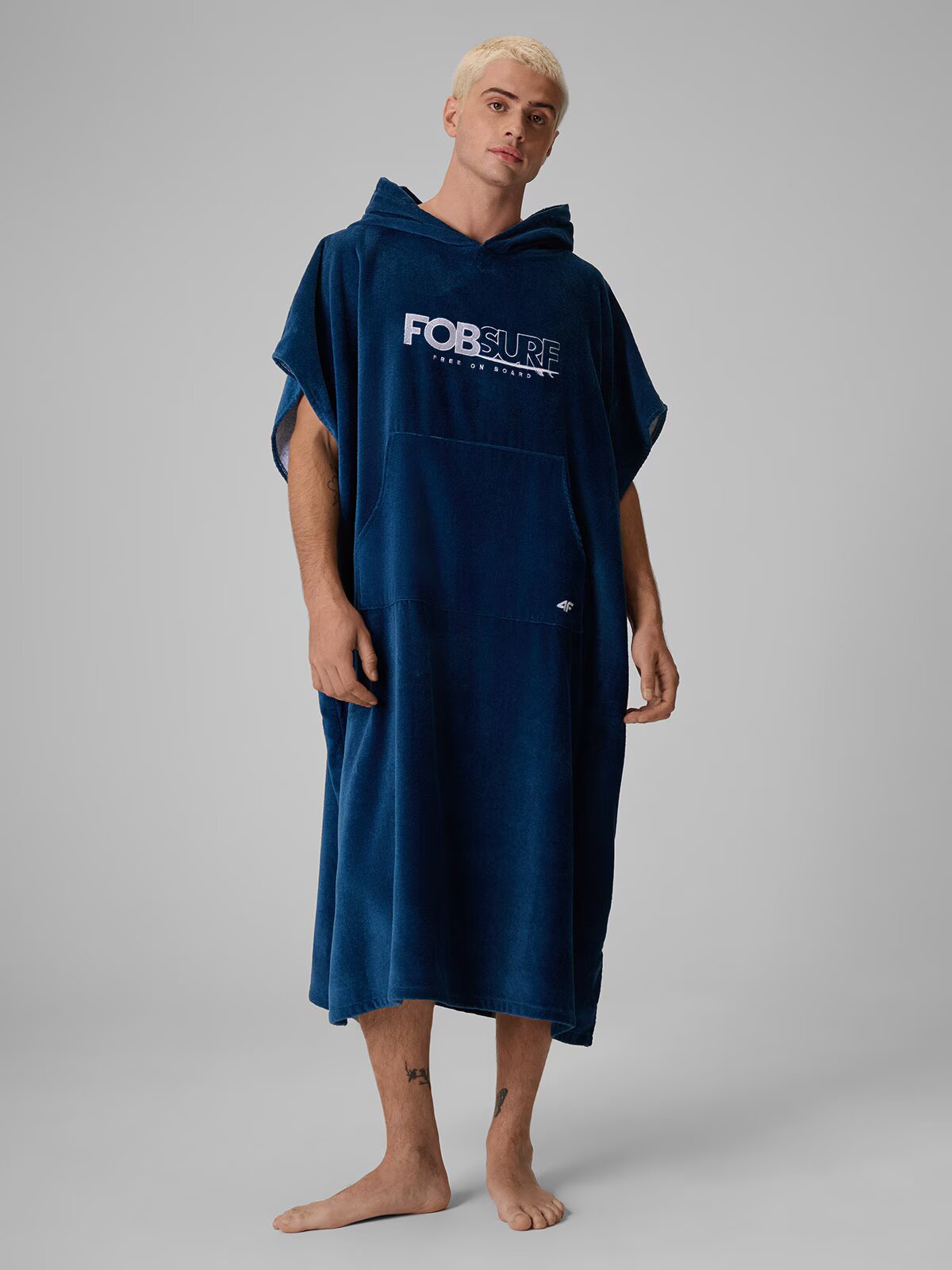 4F Poncho de plajă cu filtru UPF50+ pentru bărbați - one size