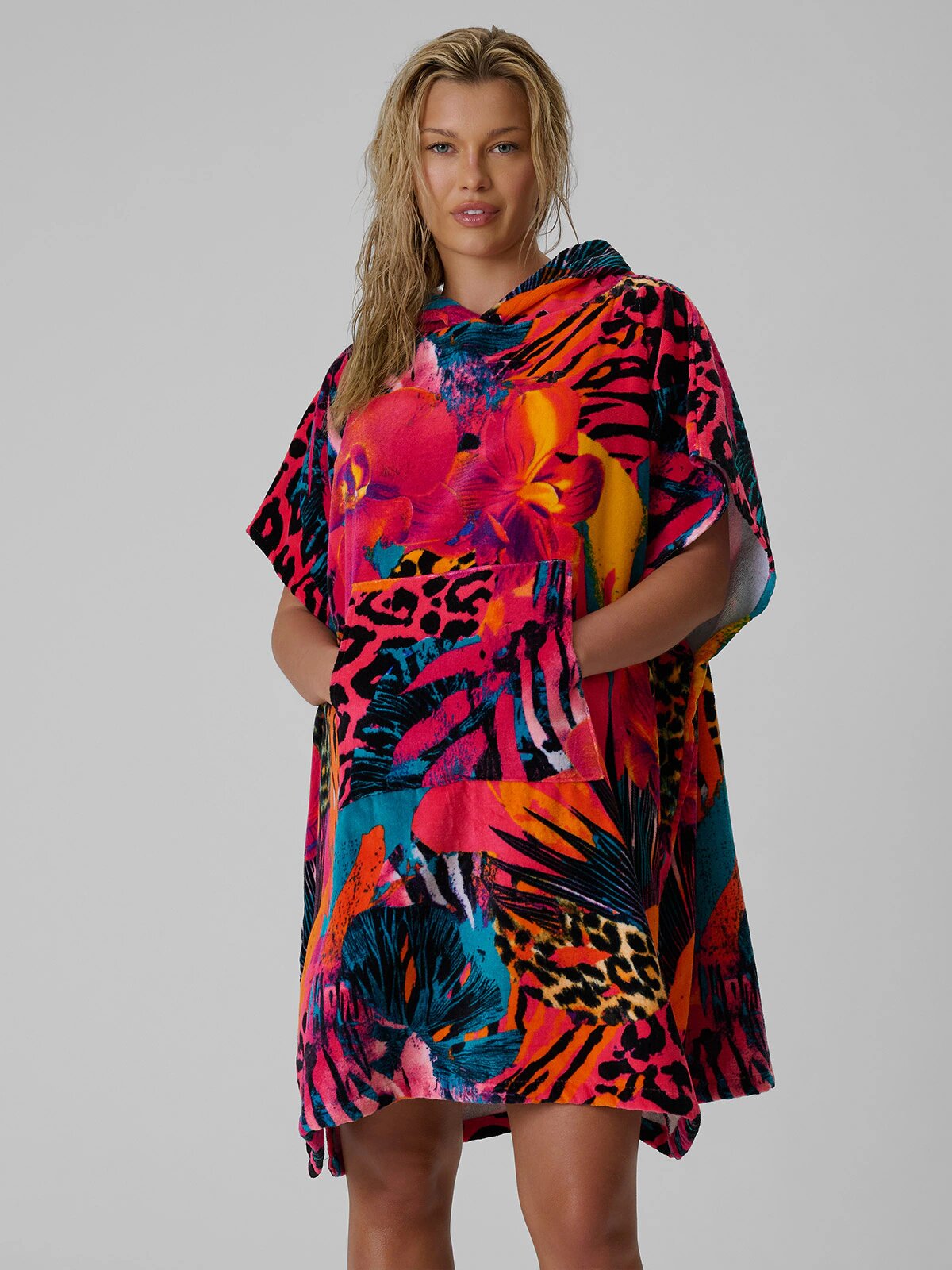 4F Poncho de plajă pentru femei - one size