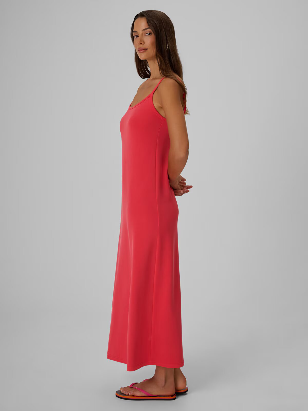 4F Rochie maxi din modal pentru femei - XS