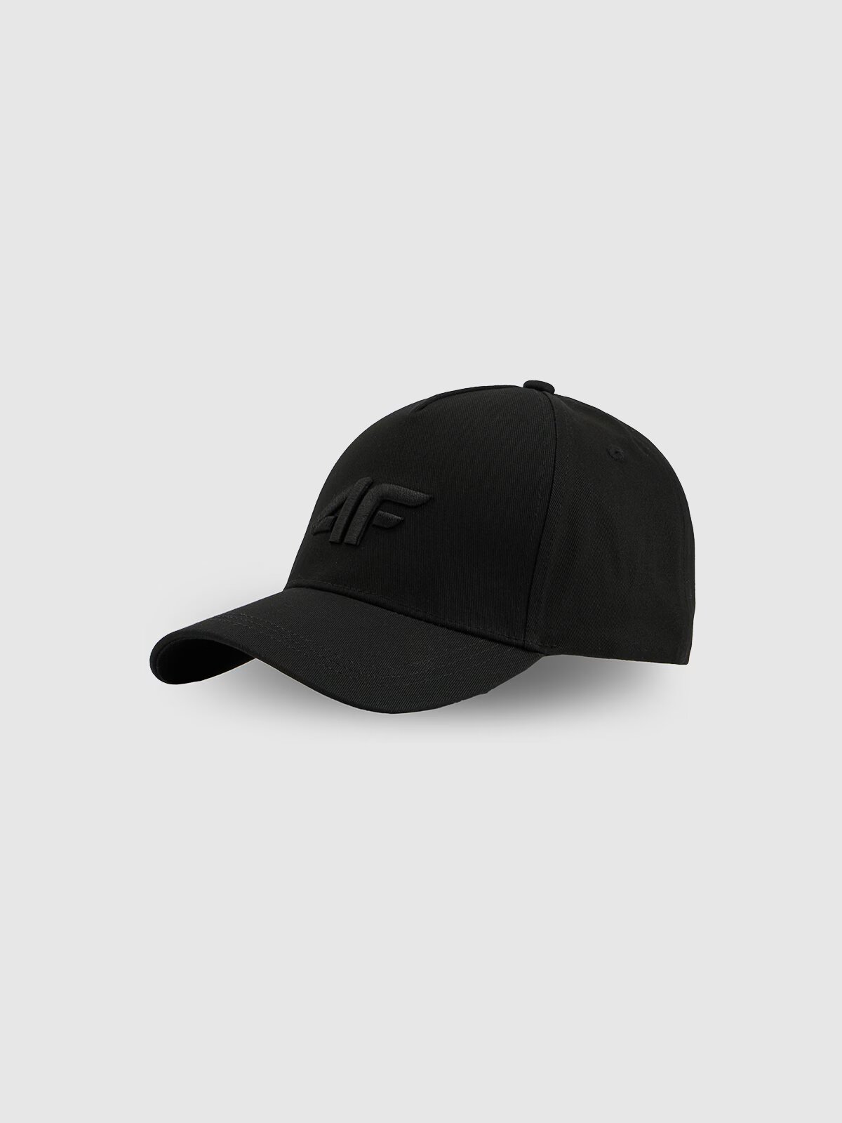 4F Șapcă cu cozoroc strapback pentru bărbați - neagră S/M (58cm)