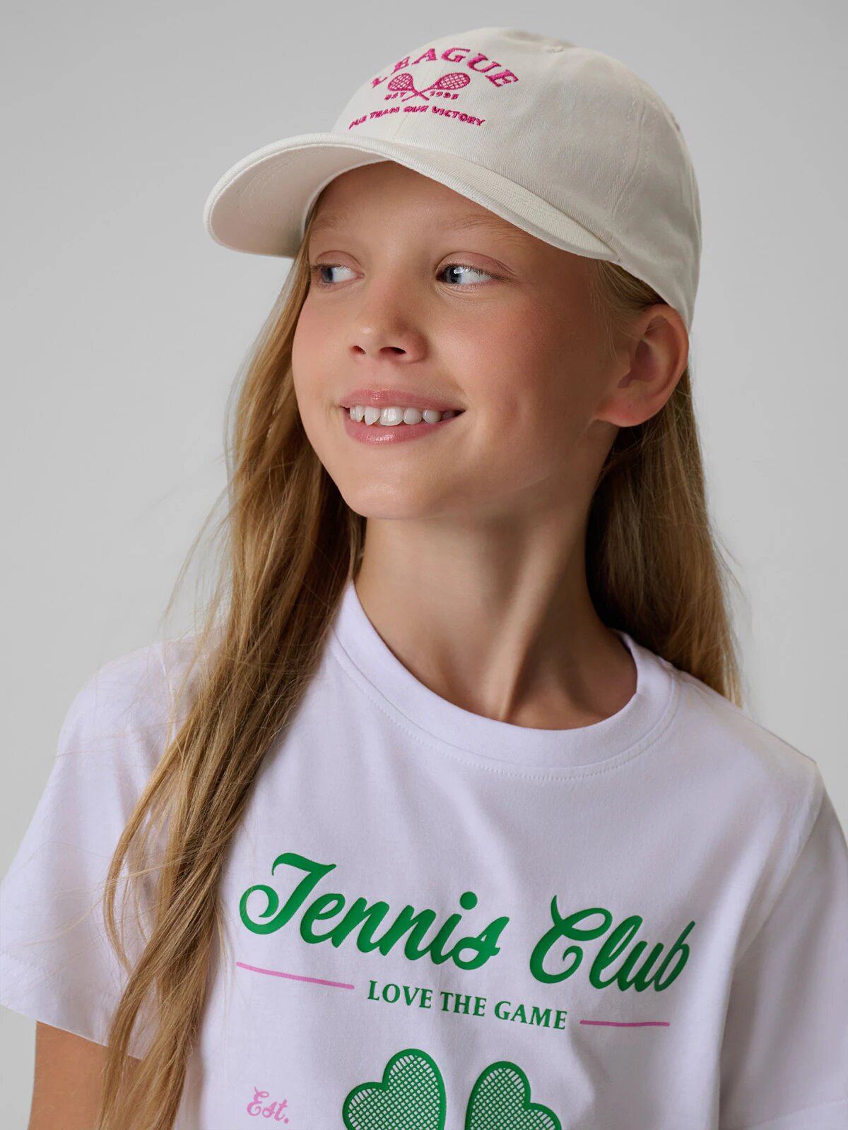 4F Șapcă cu cozoroc strapback pentru fete - albă one size