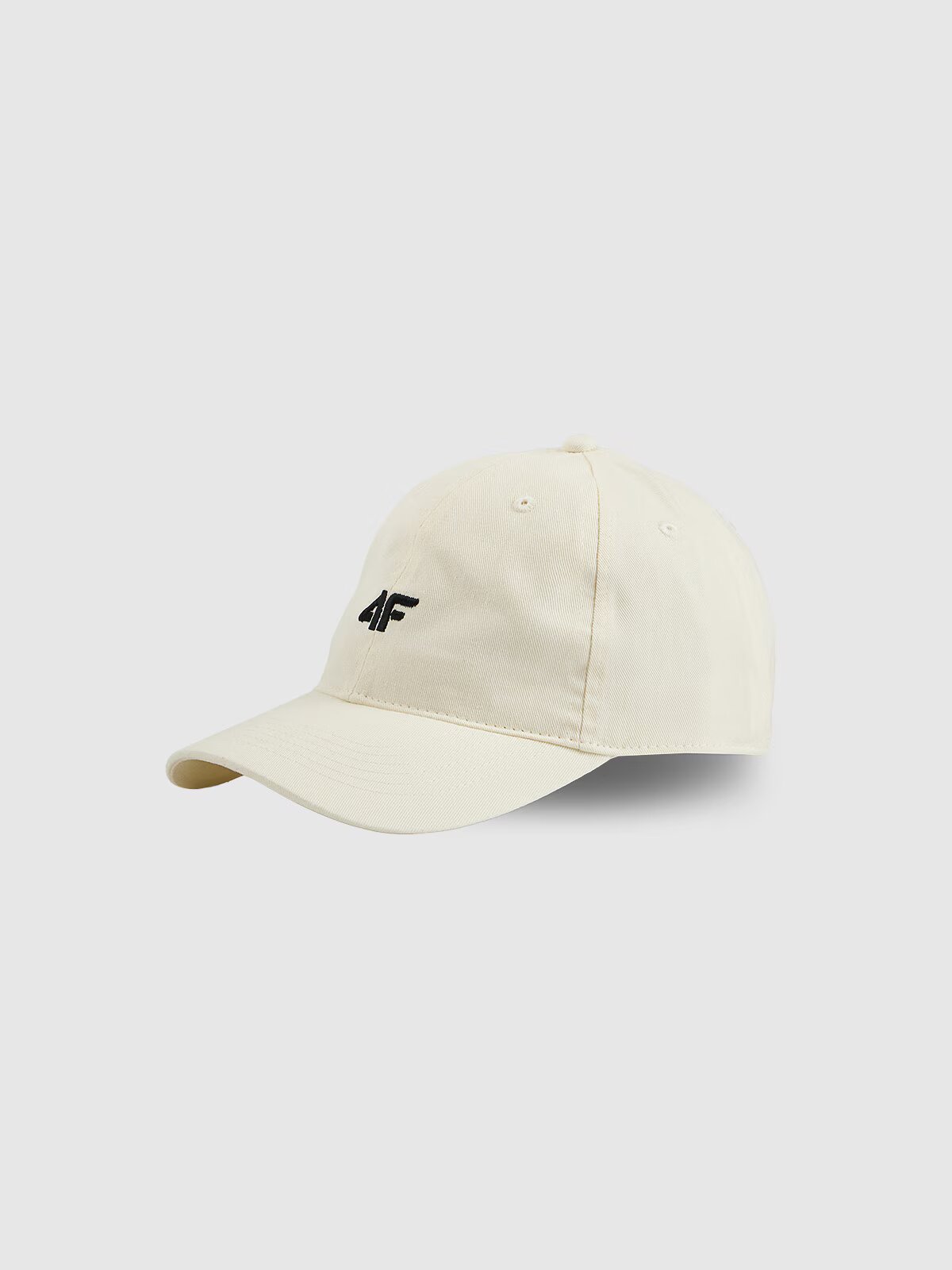 4F Șapcă cu cozoroc strapback unisex - albă L/XL (60cm)