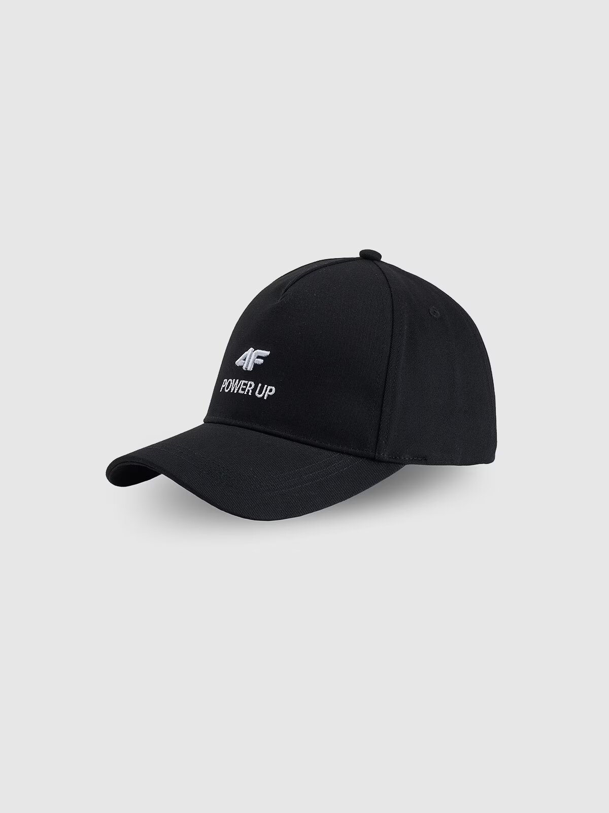 4F Șapcă cu cozoroc strapback unisex - neagră S/M