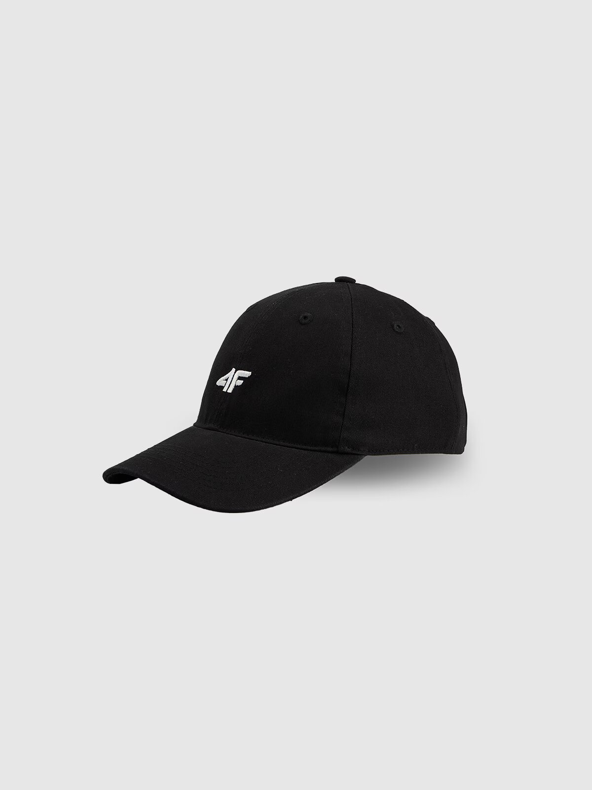 4F Șapcă cu cozoroc strapback unisex - neagră S/M (58cm)