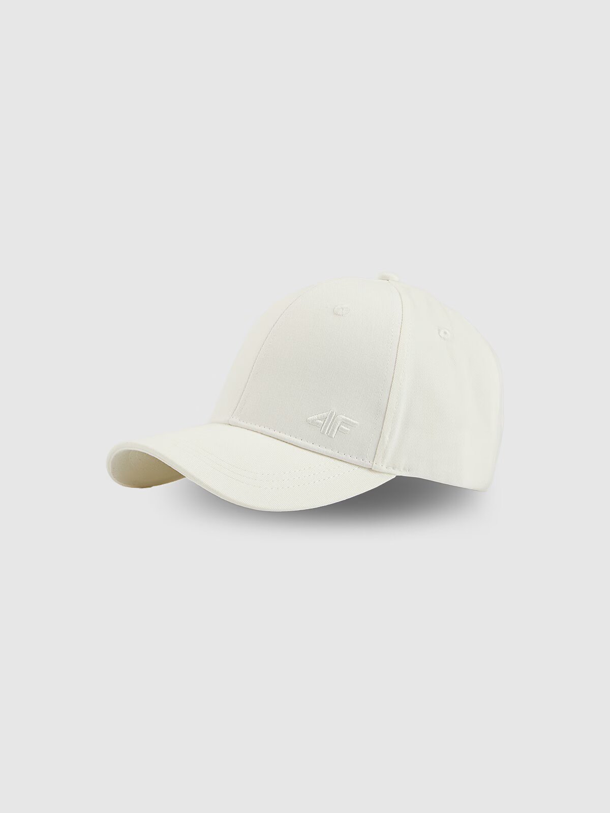 4F Șapcă snapback unisex - albă XS/S (56cm)