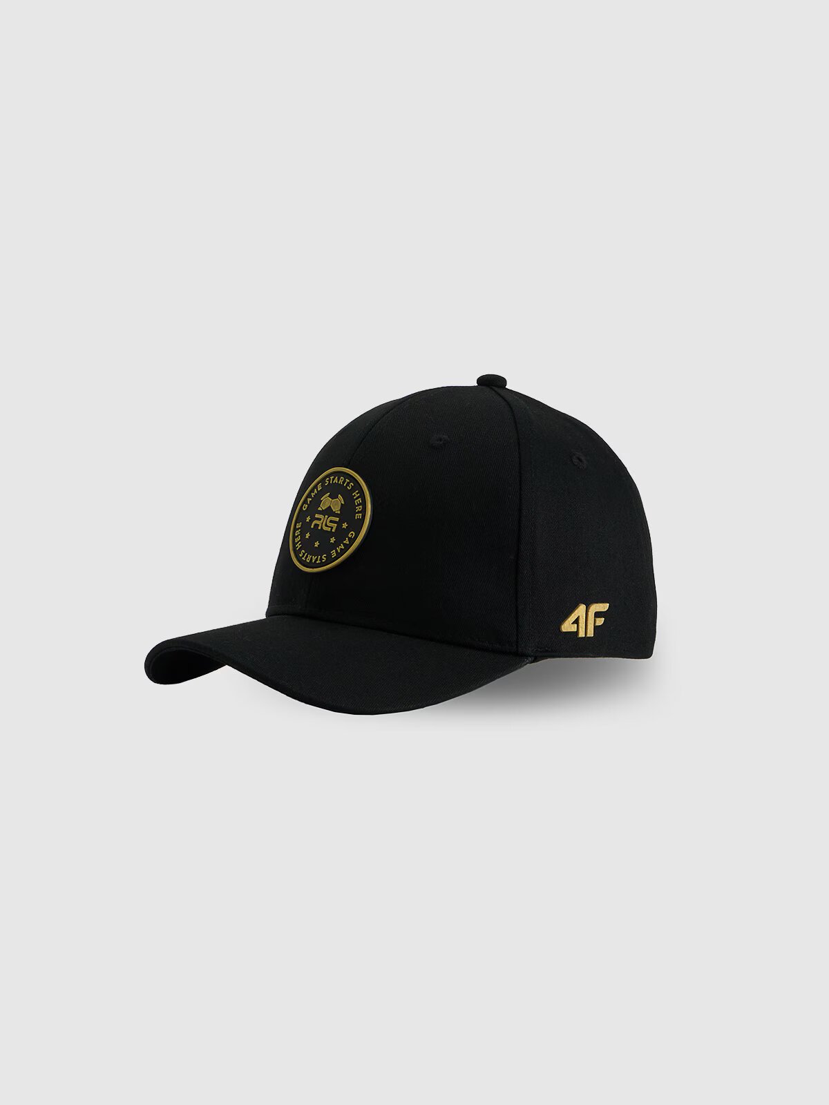 4F Șapcă strapback pentru băieți JUNIOR x Robert Lewandowski - neagră MT