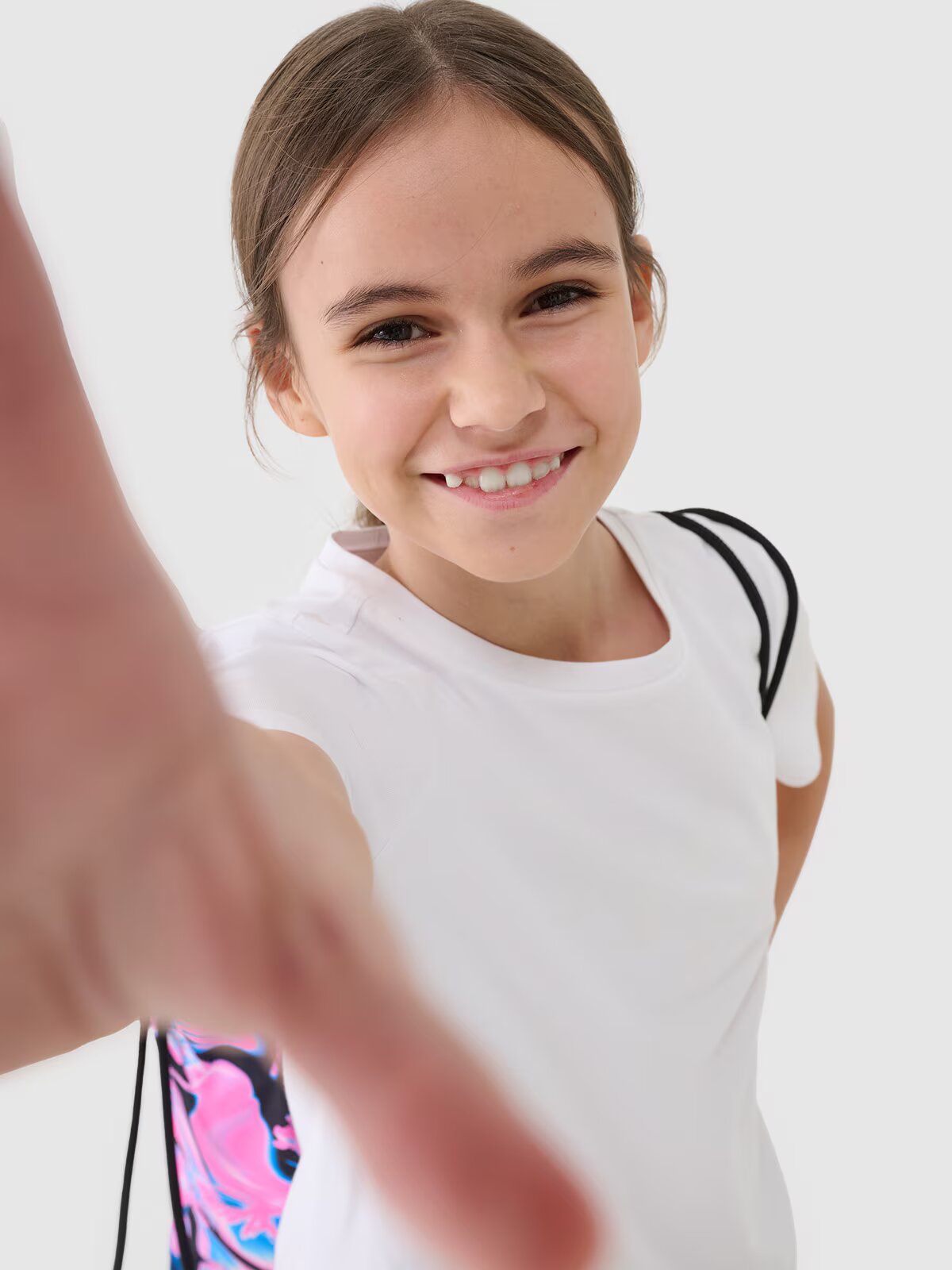 4F Set de sport pentru educație fizică (tricou+șort+săculeț) pentru fete - 158/164 (12-14 ani)