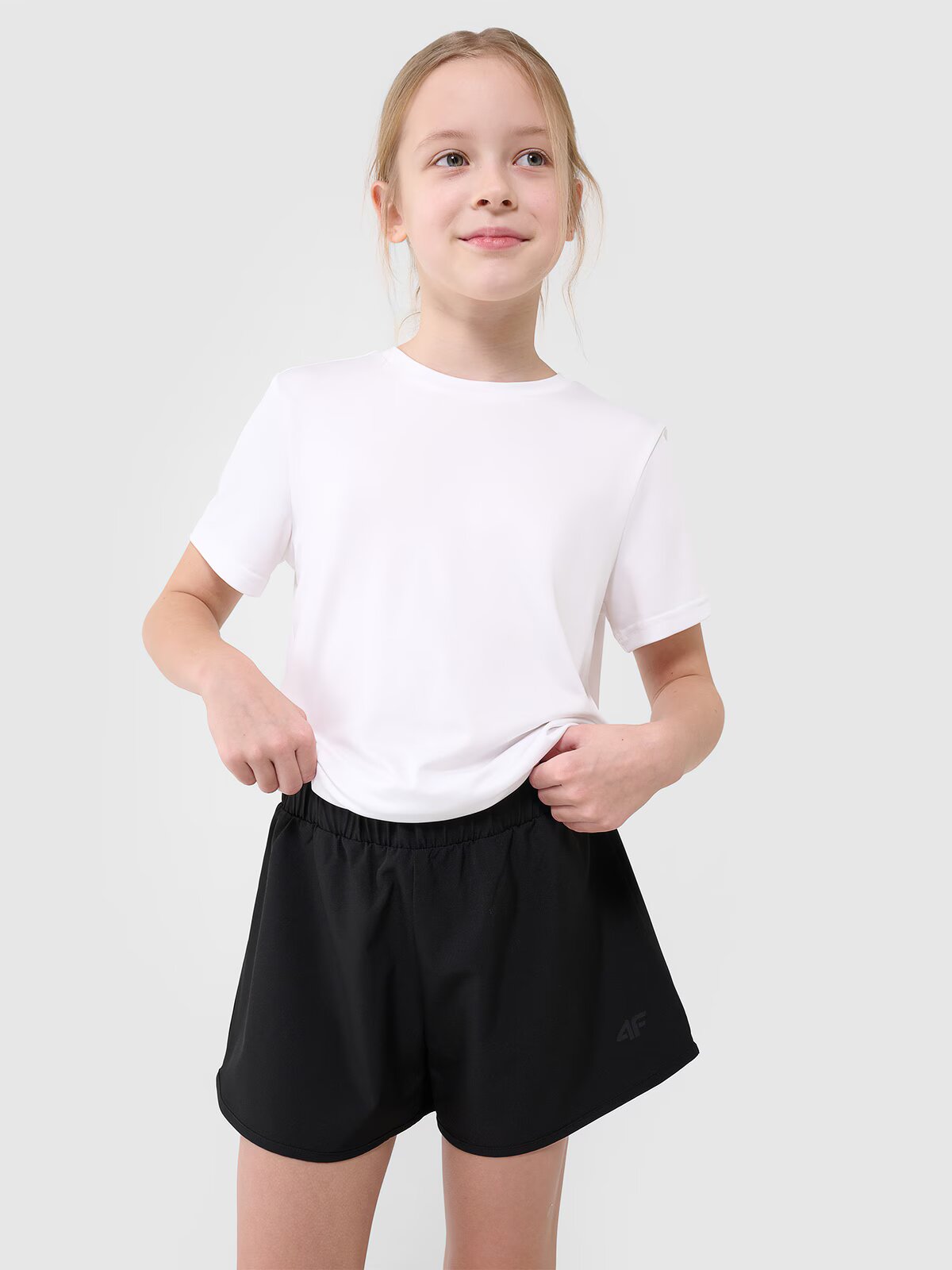 4F Set de sport pentru educație fizică (tricou+șort+săculeț) pentru fete - 158/164 (12-14 ani)