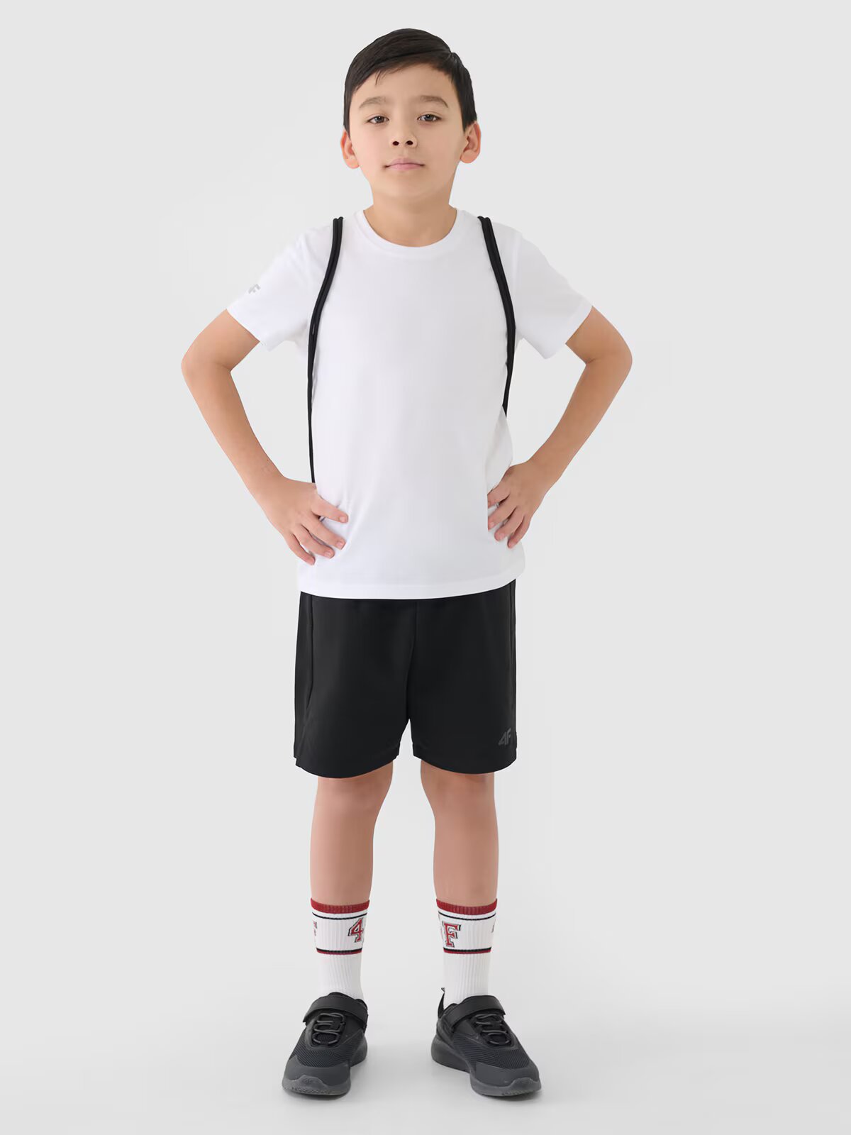 4F Set sport pentru educație fizică (tricou+shorturi+sac) pentru băieți - 158/164 (12-14 ani)