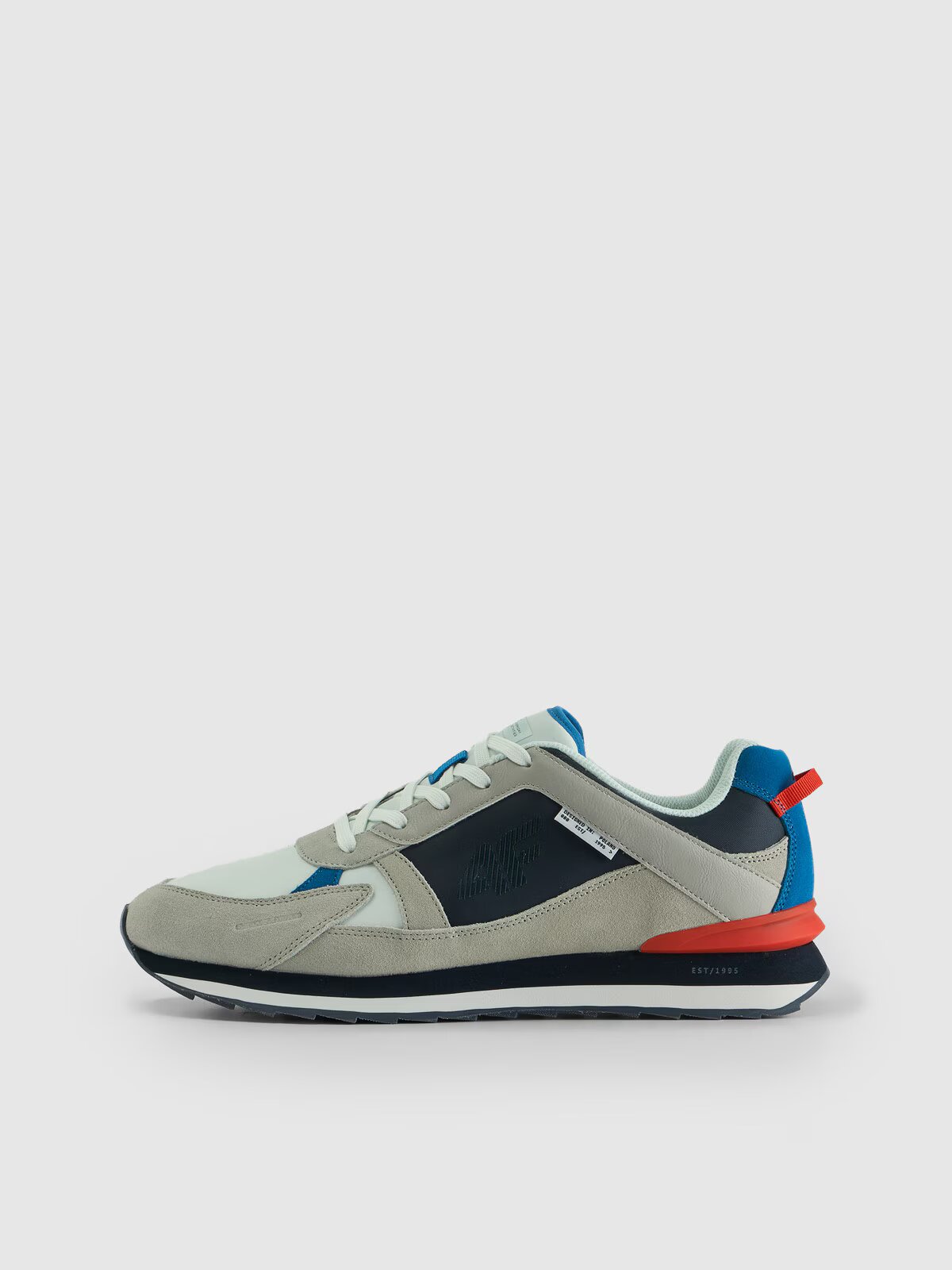 4F Sneakers 4CITY cu elemente din piele întoarsă pentru bărbați - 40