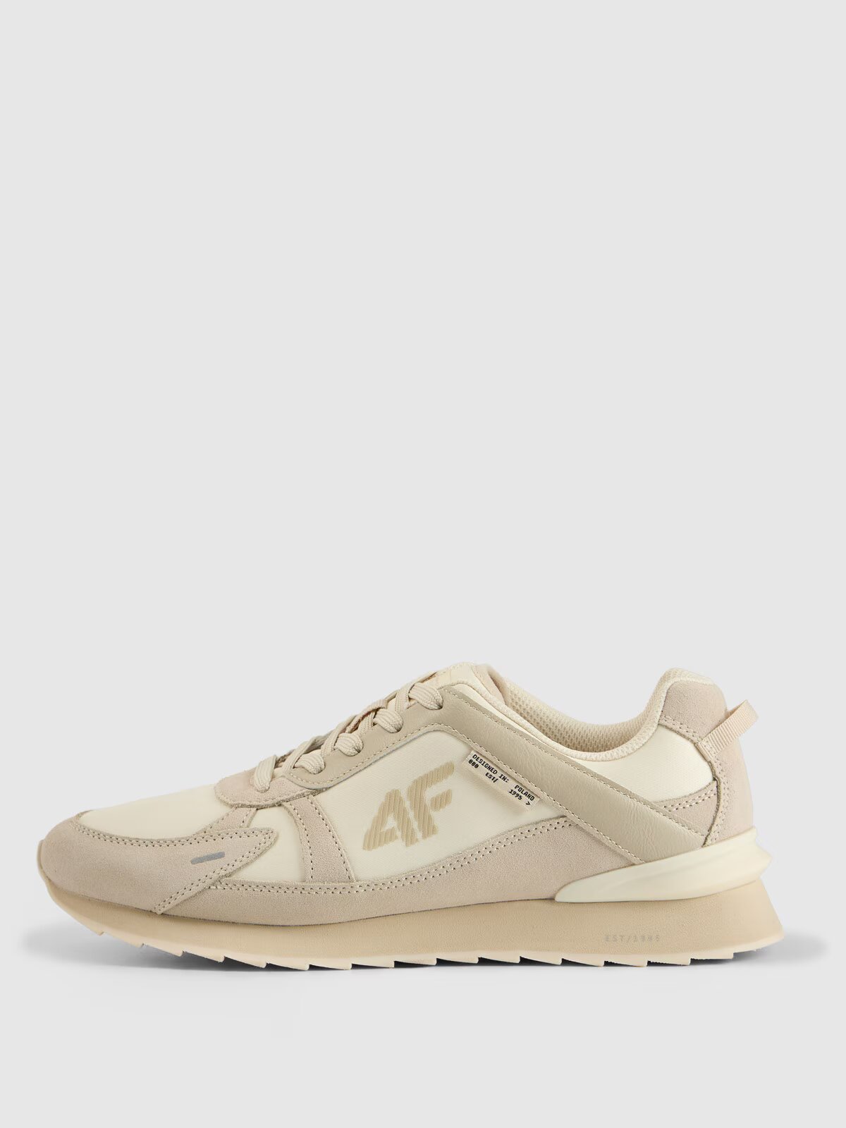 4F Sneakers 4CITY cu elemente din piele întoarsă pentru femei - 38