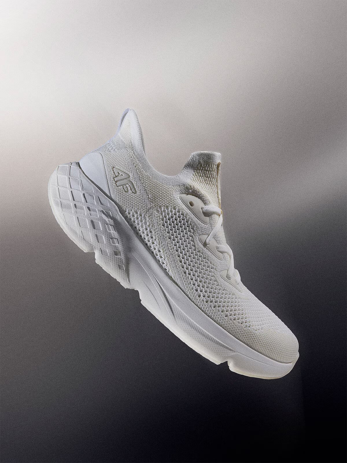 4F Sneakerși joși Velocore E-knit pentru bărbați - albi 51