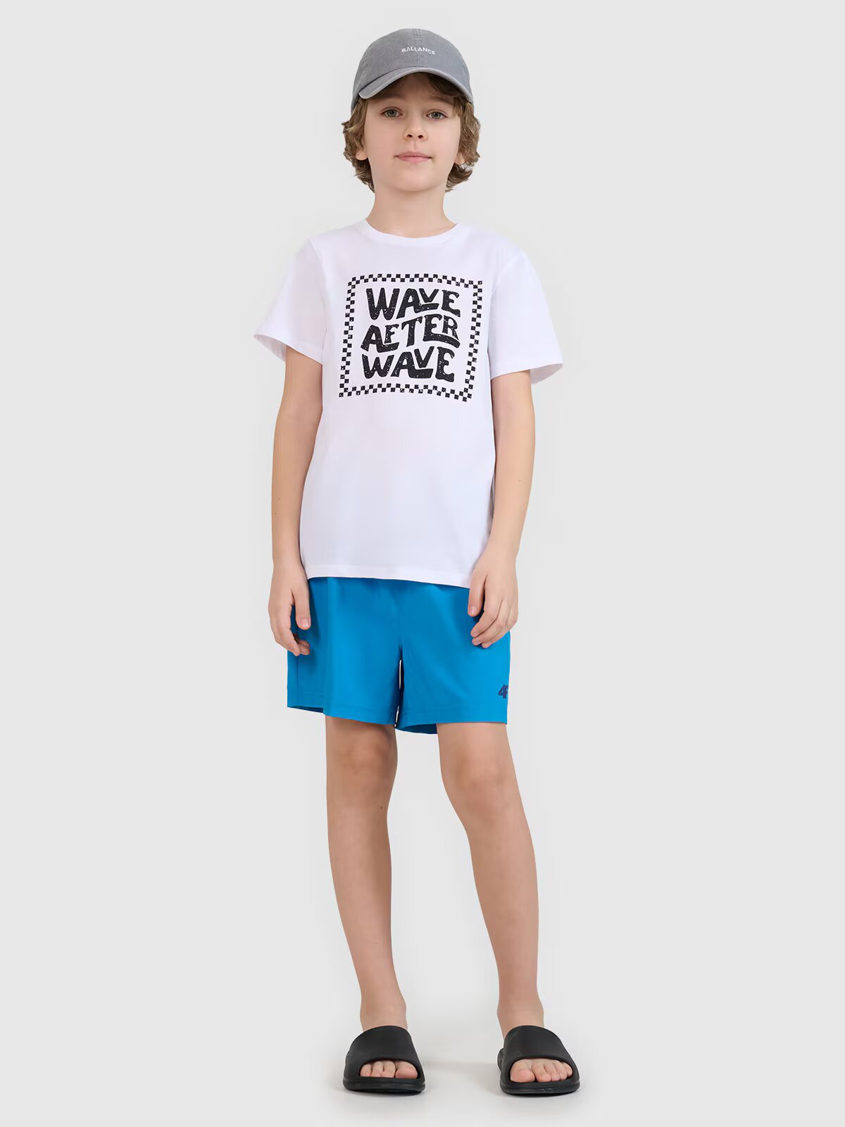 4F Șort de plajă boardshort pentru băieți - 134/140 (8-10 ani)