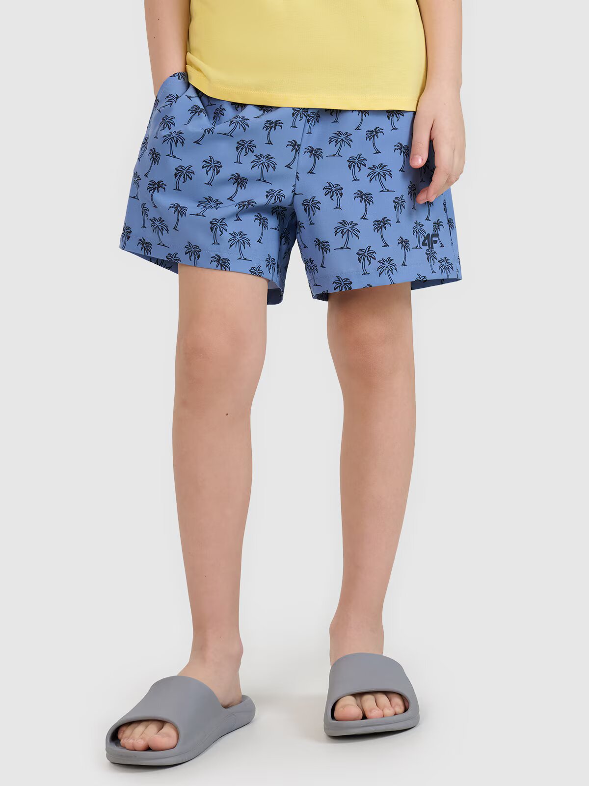 4F Șort de plajă boardshort pentru băieți - 134/140 (8-10 ani)