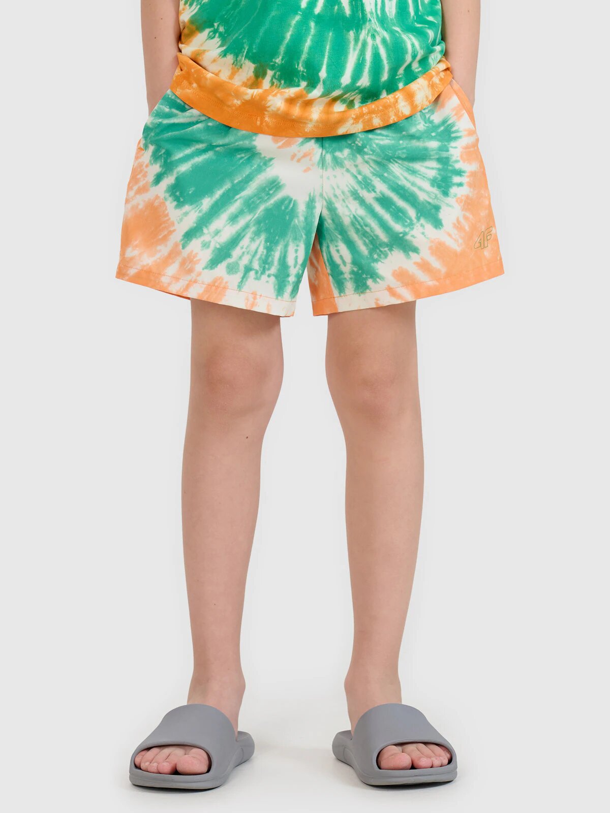 4F Șort de plajă boardshort pentru băieți - 134/140 (8-10 ani)