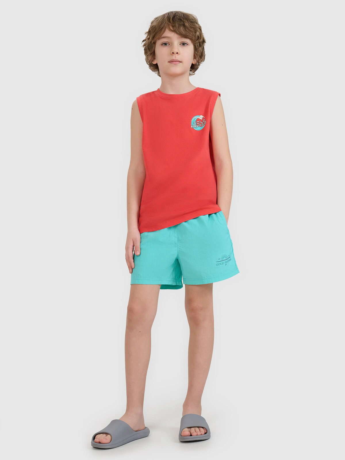 4F Șort de plajă boardshort pentru băieți - 158/164 (12-14 ani)