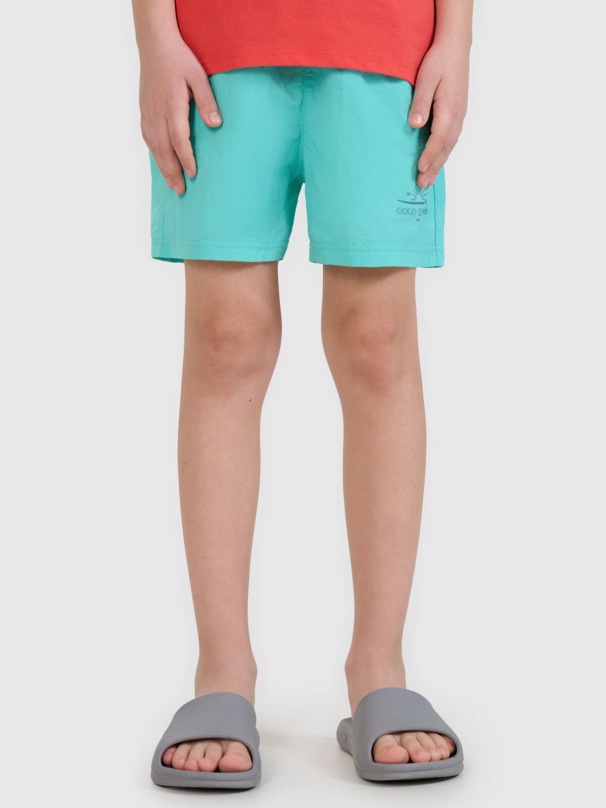 4F Șort de plajă boardshort pentru băieți - 158/164 (12-14 ani)