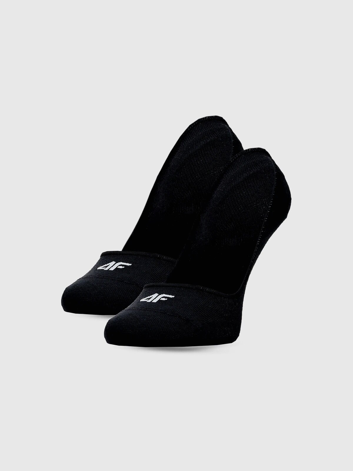 4F Șosete casual invizibile (2-pack) pentru femei - negre 39-42