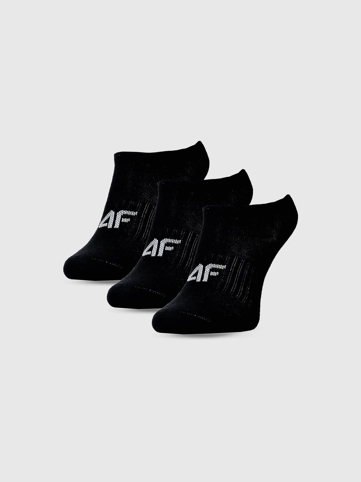 4F Șosete casual până la gleznă (3-pack) pentru fete - negre 35-37