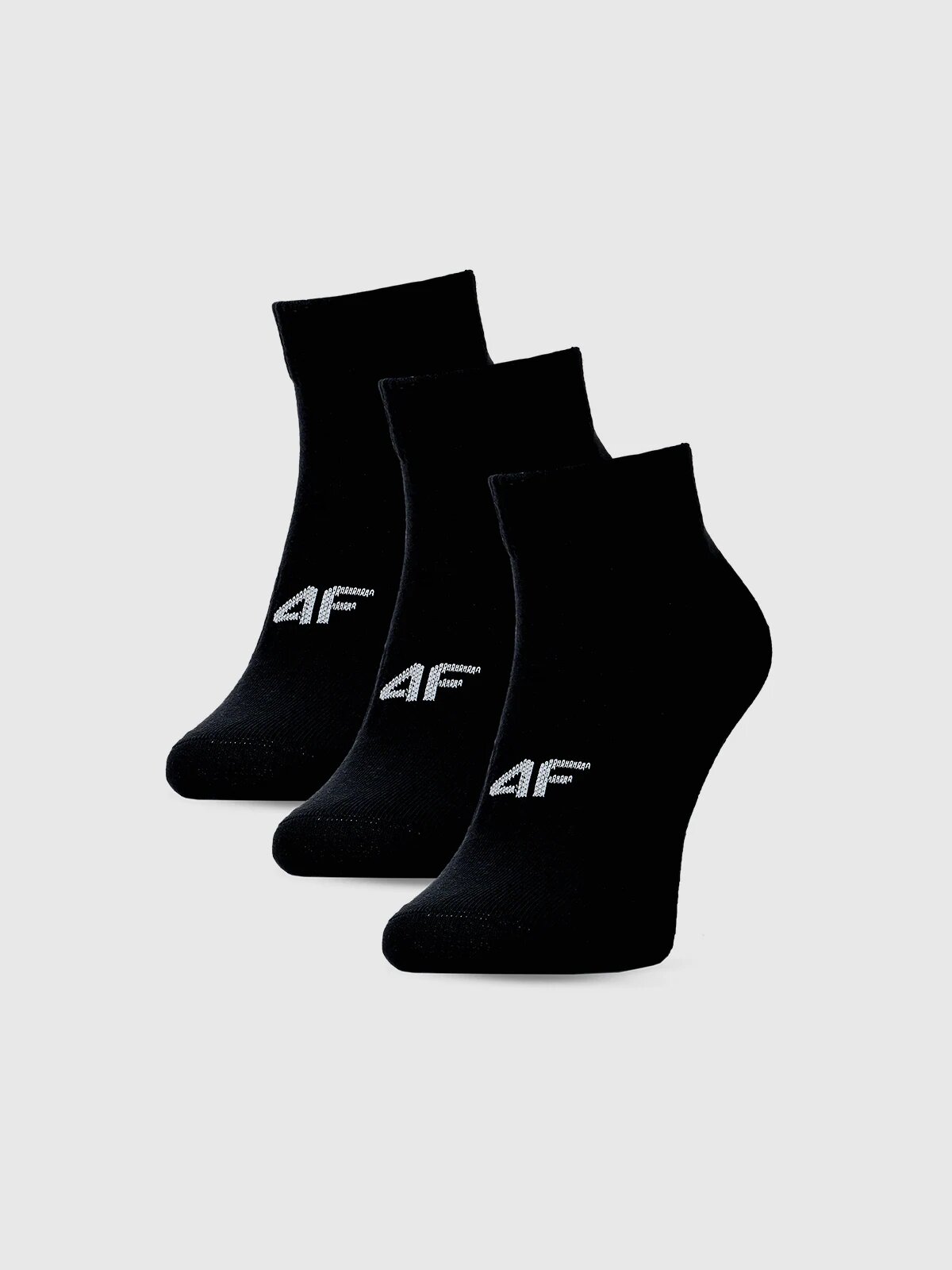 4F Șosete casual peste gleznă (3-pack) pentru femei - negre 39-42