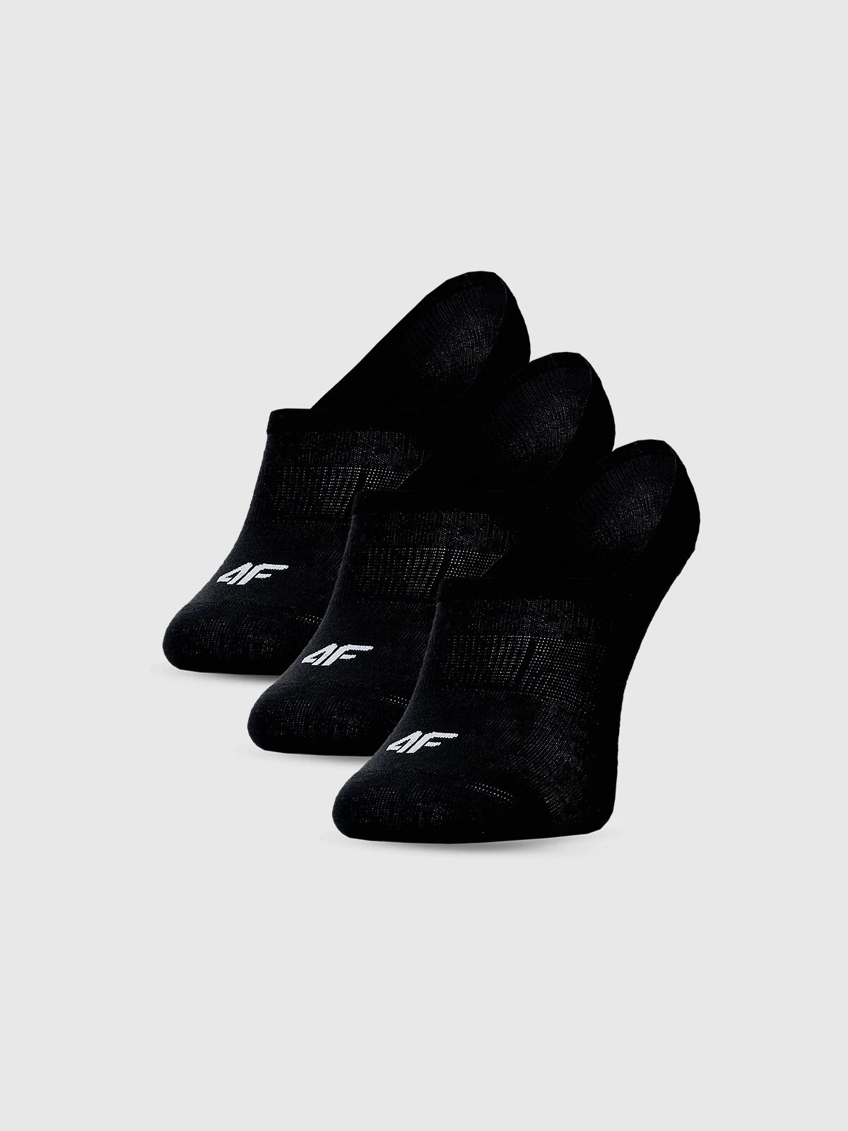 4F Șosete casual tălpici (3-pack) pentru femei - negre 39-42