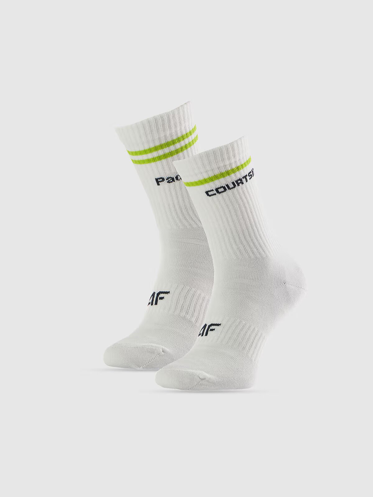 4F Șosete lungi (2-pack) pentru bărbați - albe 39-42