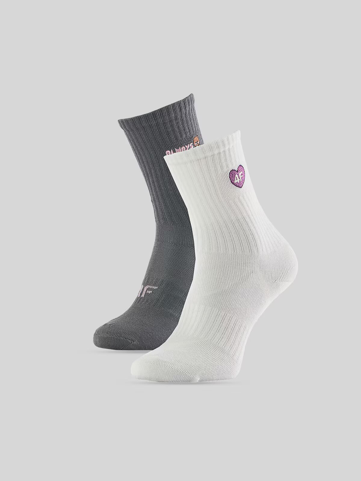 4F Șosete lungi (2-pack) pentru fete - 32-34