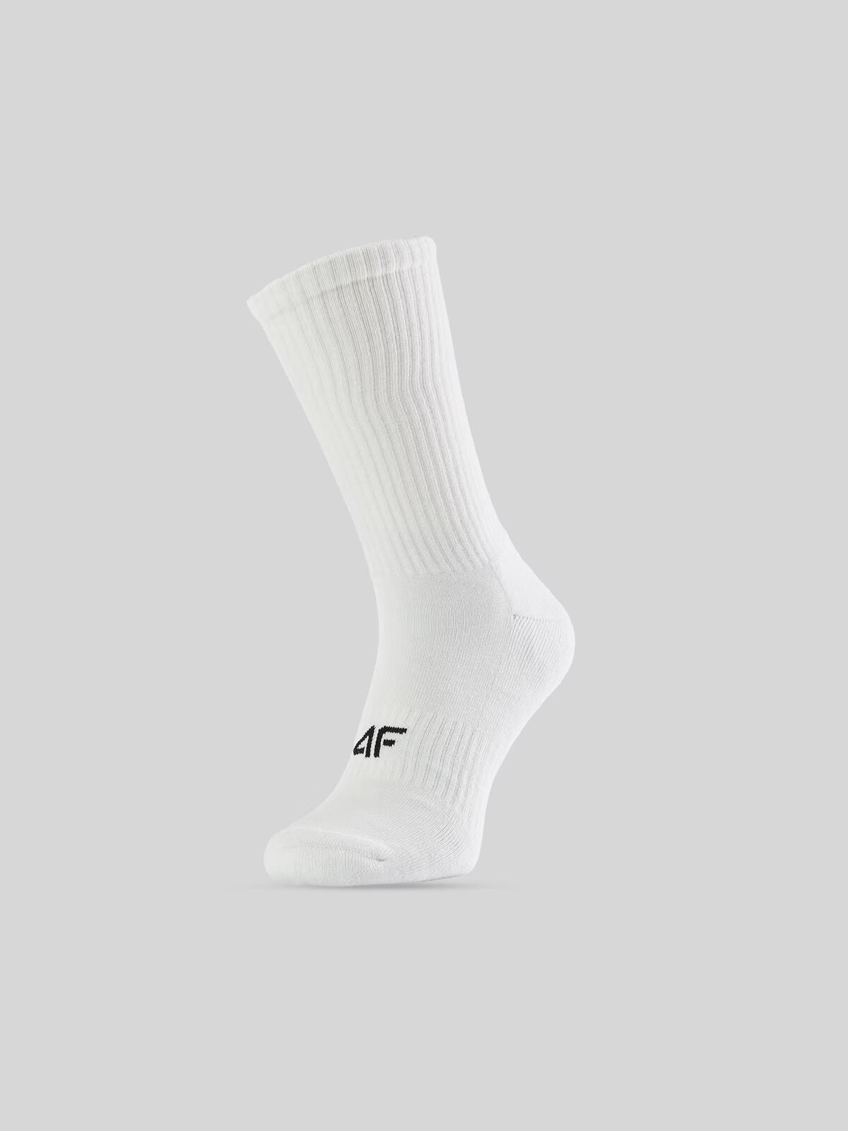 4F Șosete lungi (2-pack) unisex - albe 39-42