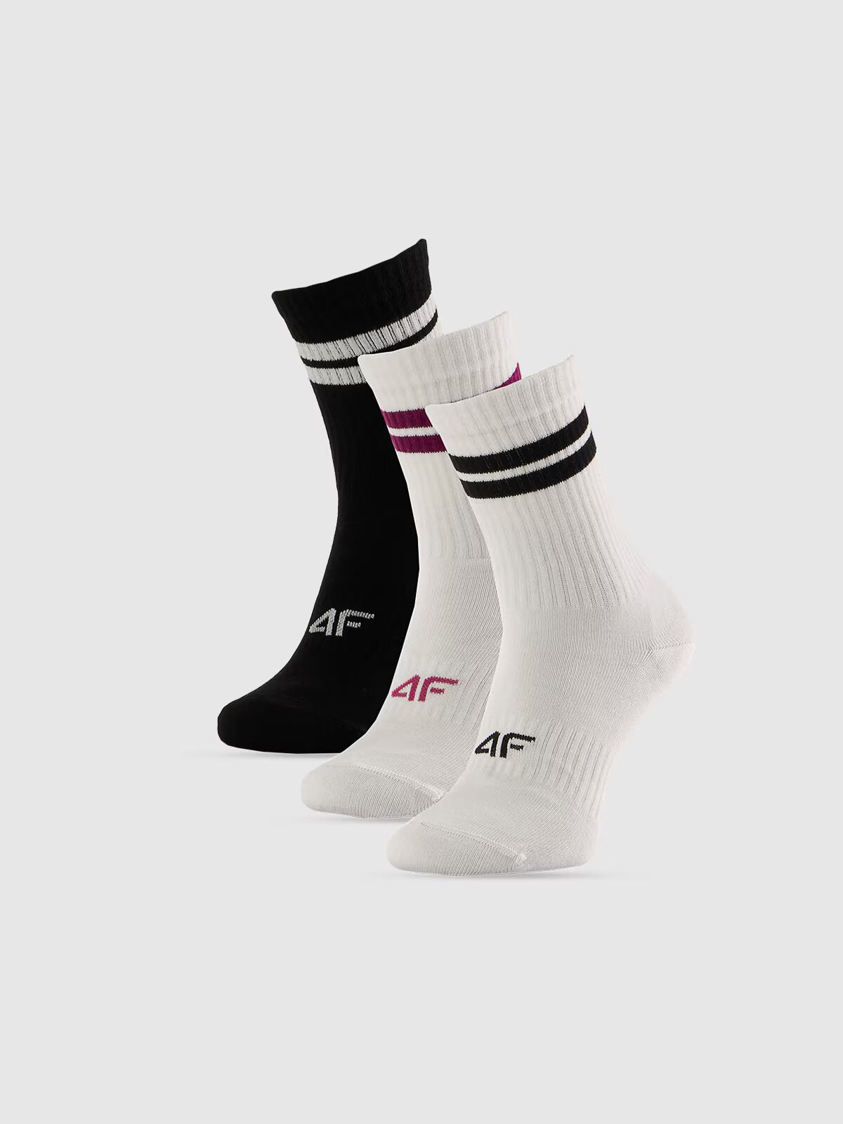 4F Șosete lungi (3-pack) pentru femei - 35-38