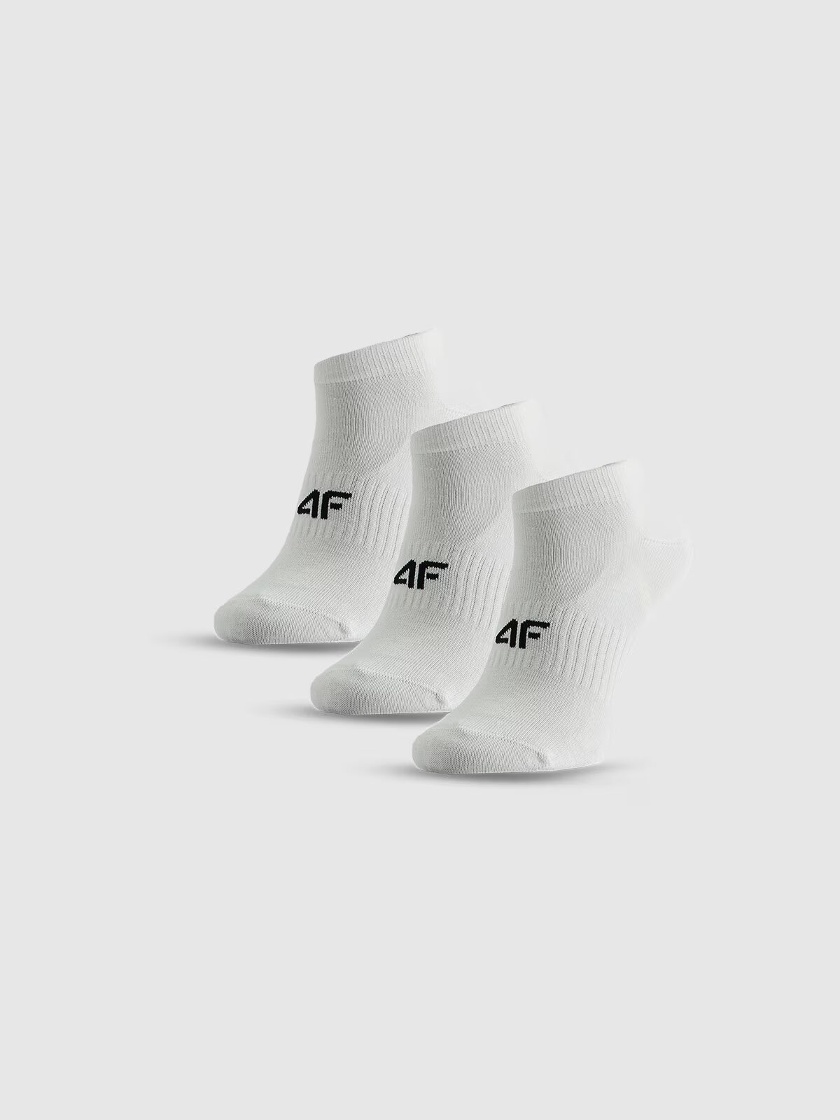 4F Șosete scurte (3-pack) damă - albe 35-38